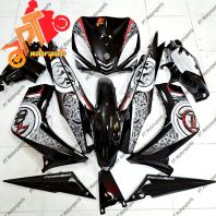 Yamaha LC V1 Hitam Black Killat Cover set Body set Batik Black Silver Custom Sticker No 276