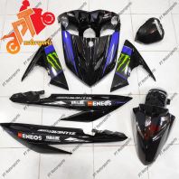 Ego Avantis Avantiz Cover Set Hitam Black Kilat Monster Sticker