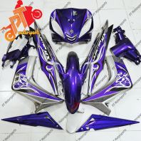 Yamaha Lc 135 V1 Cover Set Body Set Purple Silver Siap Tampal Exciter Jupiter MX NO 18