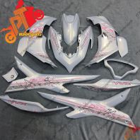 Yamaha NVX V2 AEROX Cover Set Body Set  Sakura Pink White 2 Tone Pearl White Gold