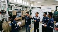 Industrial chiller system operation and servicing