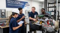 Magnetic bearing chiller system training