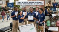 Refrigerant handling compliance certification