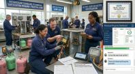 Refrigerant handling technician certification program