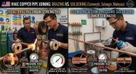 HVAC copper pipe joining techniques comparison