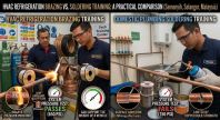 HVAC technician brazing vs soldering training