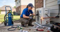 brazing process for split air conditioner