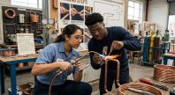 copper pipe joining AC brazing procedure