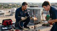 HVAC brazing procedure for air conditioners