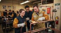 HVAC technician copper brazing safety training