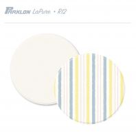 LaPure Round Mat Lemon Soda Woven Ivory (R12)