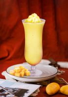 Mango Trio Smoothie (Ais Kisar Buah Mangga)  Ready to blend Ice Blended Smoothie professional easy pack