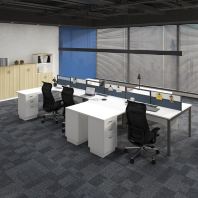 Office Partition Workstation (6 Seater) Model : KT-PW76 (4500W X 3030D MM)