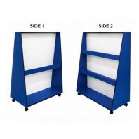 Movable Double-Sided Book Rack Model : KT-EG049