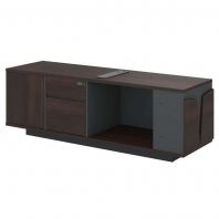 6 ft Nova Low Cabinet Open Shelf + Swinging Door + Fixed Padestal TODP1826E