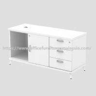 4 ft Swish Right Swinging Door Cabinet with Fixed Pedestal 3 Drawer OFQYRP1236