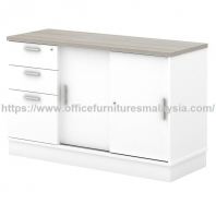 4 ft Sliding Door with Fixed Pedestal Low Cabinet OFPD63M12