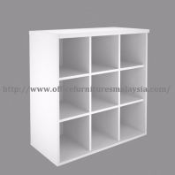 2.66ft White Office Pigeon Holes Cabinet OFH820