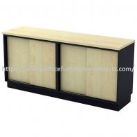 6 ft Contemporary Gallant Dual Sliding Door Low Cabinet OFTYSS7180