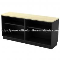 6 ft Contemporary Valorous Dual Open Shelf Low Cabinet OFTYOO7180