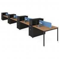 4 ft VersaSpace Office Workstation of 8 Seater OFSR10004-8