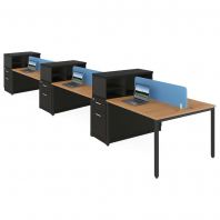 4 ft VersaSpace Office Workstation of 6 Seater OFSR10004-6