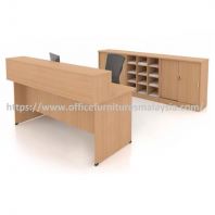 4 ft Casual Rectangular Reception Counter OFFXE1217FOSET