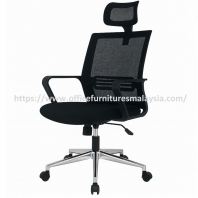 Office HighBack Mesh Chair R Aluminum Leg OFC32137A