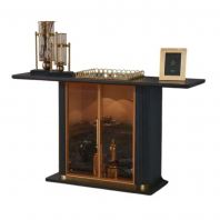 5 ft Luxor Black Console Cabinet YG32161BK