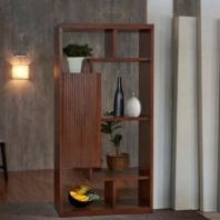 6.66ft Rubber Wood Display Cabinet OF2EK436740