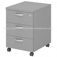 Swish Grey Drawer Mobile Pedestal 3D OFQYM3G