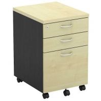 Office Mobile Pedestal 2 Drawer 1 Filling Drawer OFT2D1F
