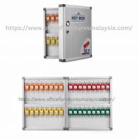 1.1ft Industrial Key Storage Cabinet 32 Keys OFWKCM32