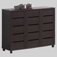 3.66ft 3-Door Chipboard Shoe Cabinet OFEXG35038