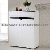 3.5ft Wood Shoe Storage Cabinet In White YGSC-9507W