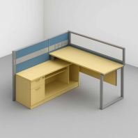 5 ft Quantum Unique 1 Seater Workstation OFFXZA1560-1