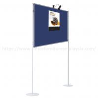 4 ft x 4 ft Adjustable Dual Display Panel Stand OFMEPD441