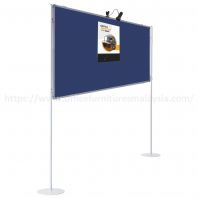 4 ft x 5 ft Adjustable Dual Display Panel Stand OFMEPD451