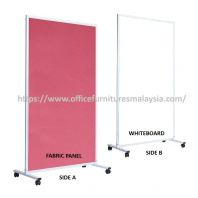5.63ft x 2.9ft Portable Partition Panel Dual Sided (E3 Ceramic) OFMMNP36EF