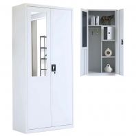 6.16ft Steel Wardrobe With Mirror OFEXG35103