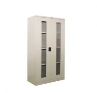 Steel Full Height Cupboard with Glass Swing Door OF216M