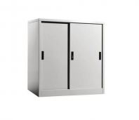 Steel Half Height Cupboard with Steel Sliding Doors OFS111M