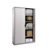 Steel Full Height Cupboard with Tambour Door OF221M