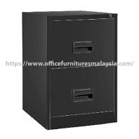 Black Filing Steel Cabinet with 2 Drawer OFS106CBMB