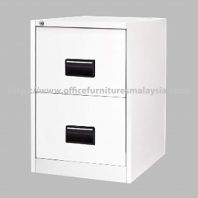 White Filing Steel Cabinet with 2 Drawer OFS106CBMW
