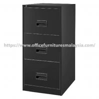 Black Filing Steel Cabinet with 3 Drawer OFS106BBMB
