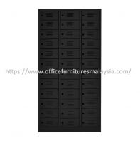 Black 36 Compartment Steel Locker OFMS03B