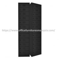Black 12 Compartment Steel Locker Vertical OFMS05B