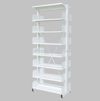 White Steel Library Rack Double Sided (7 Level) OFS327WW