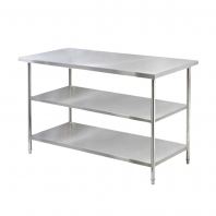6 ft x 3 ft Stainless Steel Work Table 2 Tier OFBJ13096